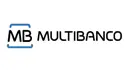 Logo of Multibanco featuring the letters MB in a stylized design.